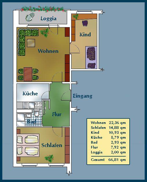 Gemütliche 3-Zimmer-Wohnung mit Balkon - Foto 2