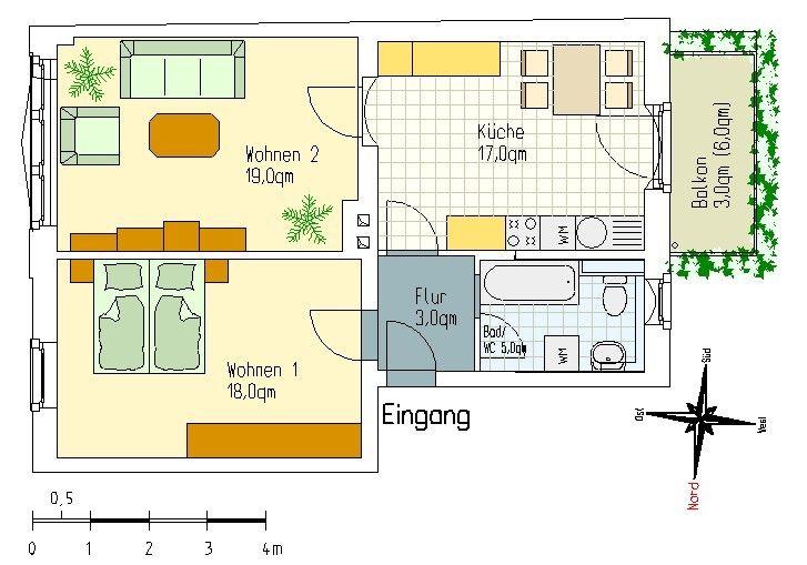 Auf gute Nachbarschaft: praktische 2-Zimmer-Wohnung - Foto 2