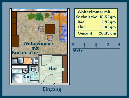 Singles aufgepasst! Praktische 1-Zimmer-Single-Wohnung - Foto 3