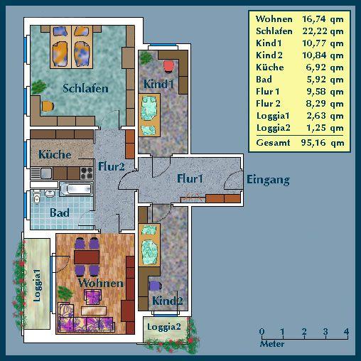 Familienfreundliche 4-Zimmer-Wohnung mit 2 Balkonen - Foto 3