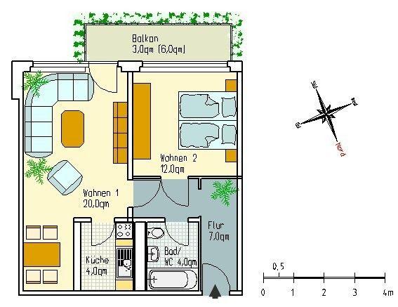 Nette Nachbarn gesucht: praktische 2-Zimmer-Wohnung mit Balkon - Foto 4