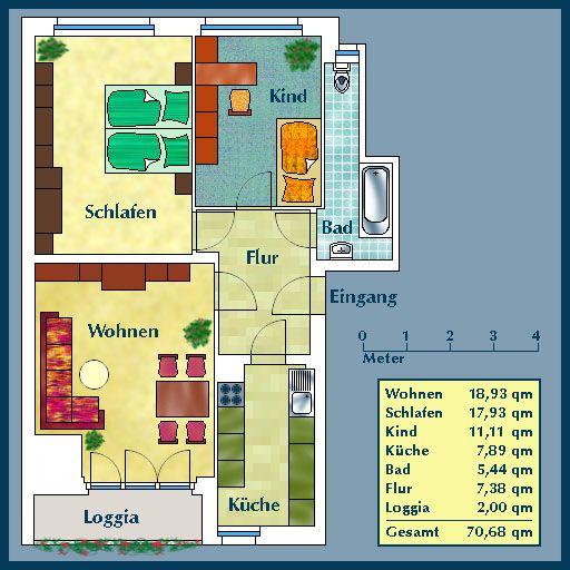 Wohn(t)raum: weitläufige 3-Zimmer-Wohnung - Photo 1