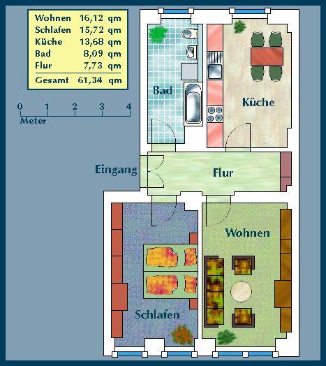 Schöne 2-Zimmer-Wohnung WG geeignet - Foto 2