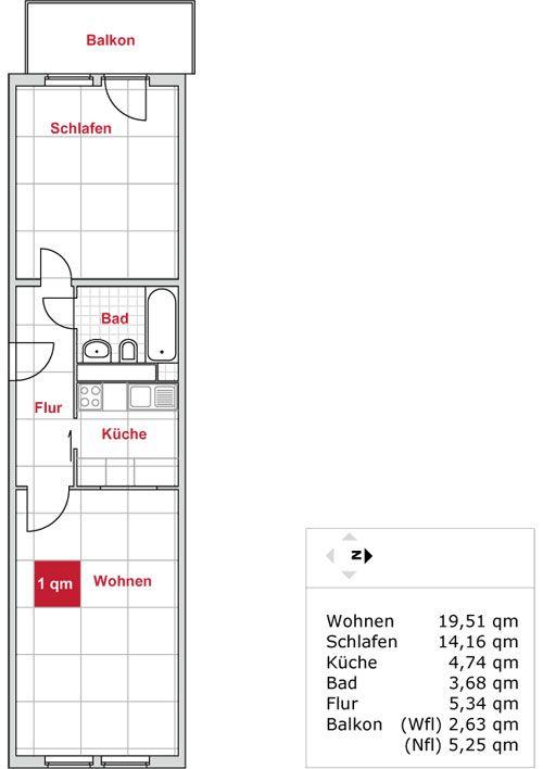 Sie suchen eine 2-Zimmer-Wohnung mit Balkon - hier ist SIE! - Foto 4