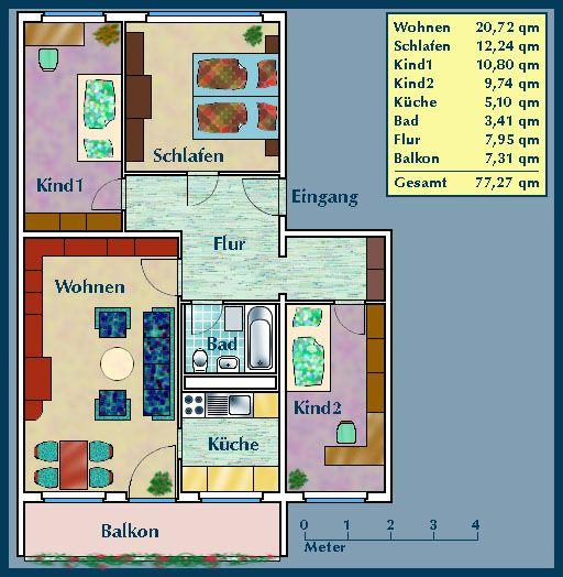 Familienfreundliche 4-Zimmer-Wohnung mit Balkon und Aufzug - Photo 2