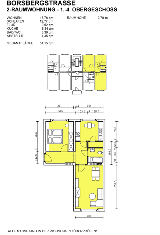2-Zimmerwohnung mit Duschbad nahe dem Fetscherplatz - Photo 2