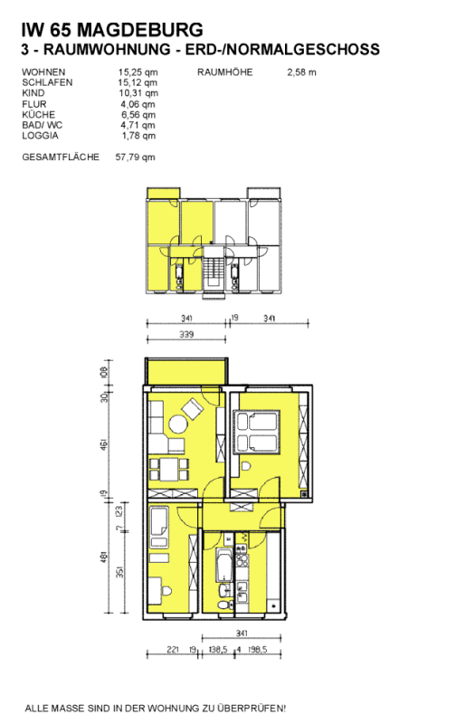 WG gerechte Wohnung, Küche, Bad mit Fenster, Hochparterre - Photo 3