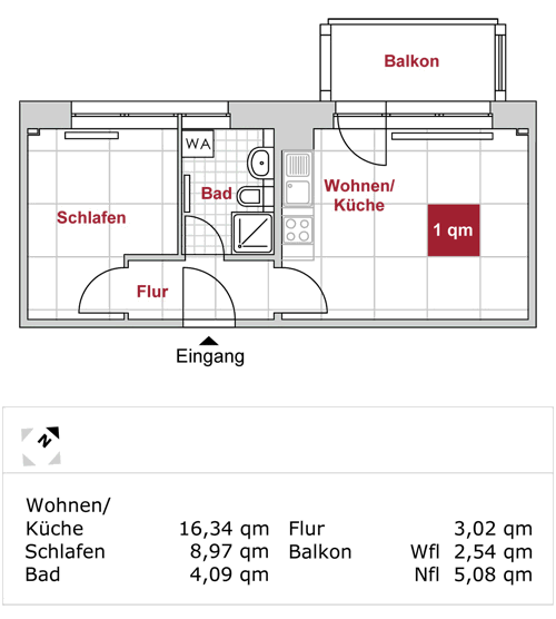 Achtung Azubi- und Studentenangebot! Kleine Singlewohnung - Foto 3