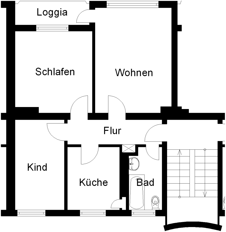 Schöne Wohnung: interessante 4,5-Zimmer-Wohnung - Foto 3
