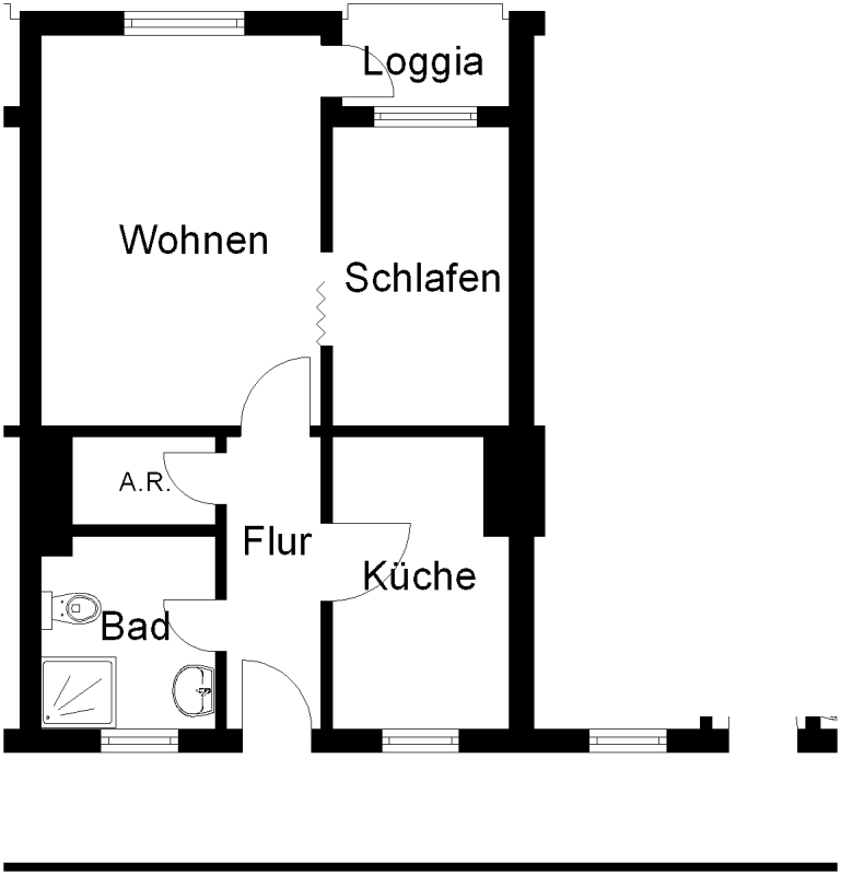 2-Zimmer, Single-Wohnung - Foto 3