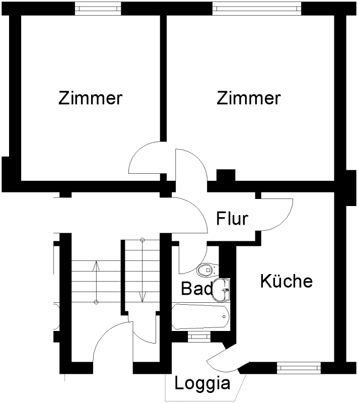 Attraktiv! Günstige 2-Zimmer-Wohnung mit Balkon - Foto 4