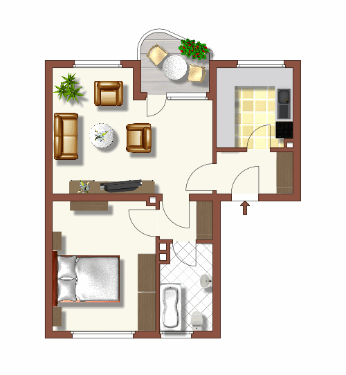 Gelegenheit: günstige 2-Zimmer-Wohnung - Foto 2