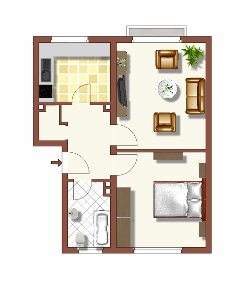 Zuhause fühlen: individuelle 2-Zimmer-Wohnung - Foto 4