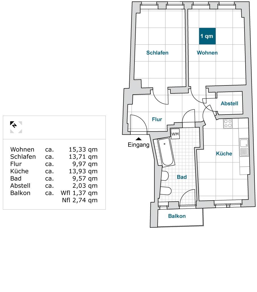 Aktuelle Renovierung einer 2-Raum-Wohnung in Dresden-Briesnitz! - Photo 2