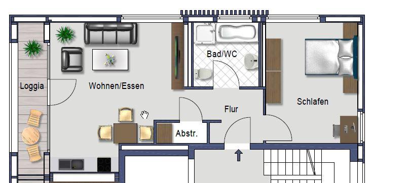 2 Zimmer-Wohnung in Toplage mit EBK und FBH - Foto 5