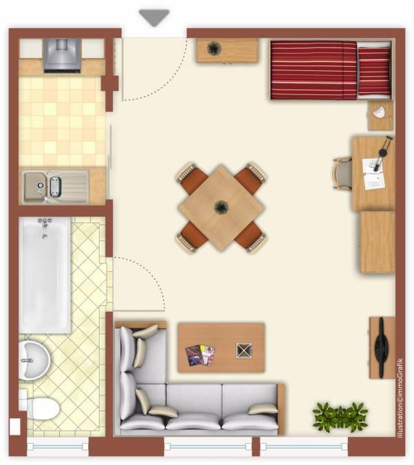 zum Einzug bereit...1-Zimmer-Single-Wohnung - Foto 3