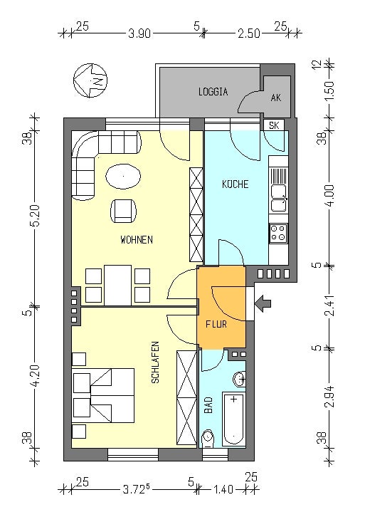 تصویر Wohnung bei Deutsche Wohnen · Buschkrugallee 201, 12359 Berlin