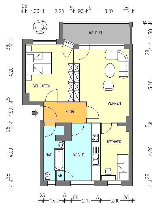 تصویر Wohnung bei Deutsche Wohnen · Buschkrugallee 231, 12359 Berlin