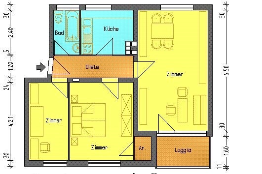 تصویر Wohnung bei Deutsche Wohnen · Wesenberger Ring 19, 12359 Berlin