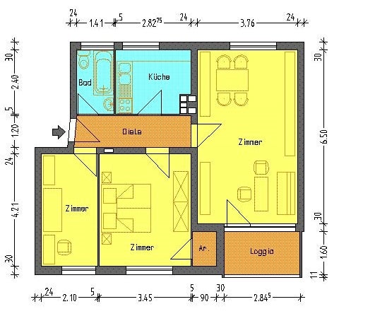 تصویر Wohnung bei Deutsche Wohnen · Wesenberger Ring 19, 12359 Berlin