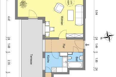 تصویر Wohnung bei Deutsche Wohnen · Laubacher Str. 40, 14197 Berlin