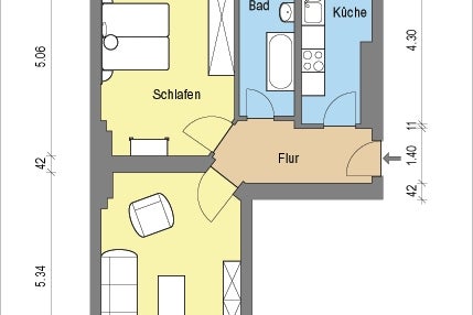 تصویر Wohnung bei Deutsche Wohnen · Siegfriedstr. 38, 12051 Berlin