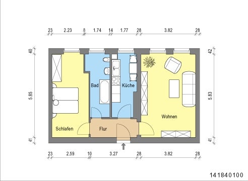 تصویر Wohnung bei Deutsche Wohnen · Hermannstr. 110, 12051 Berlin