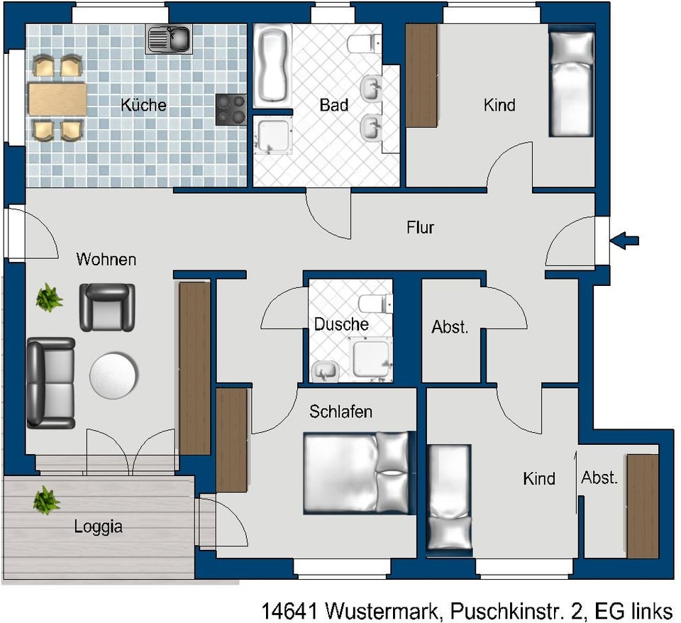 Großzügiges Heim mit sonnigem Garten - per sofort - Foto 4