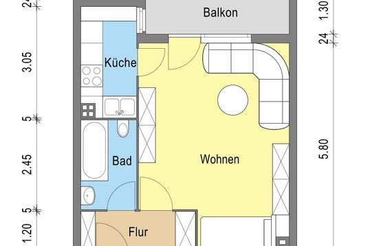 تصویر Wohnung bei Deutsche Wohnen · Holzmindener Str. 5, 12347 Berlin