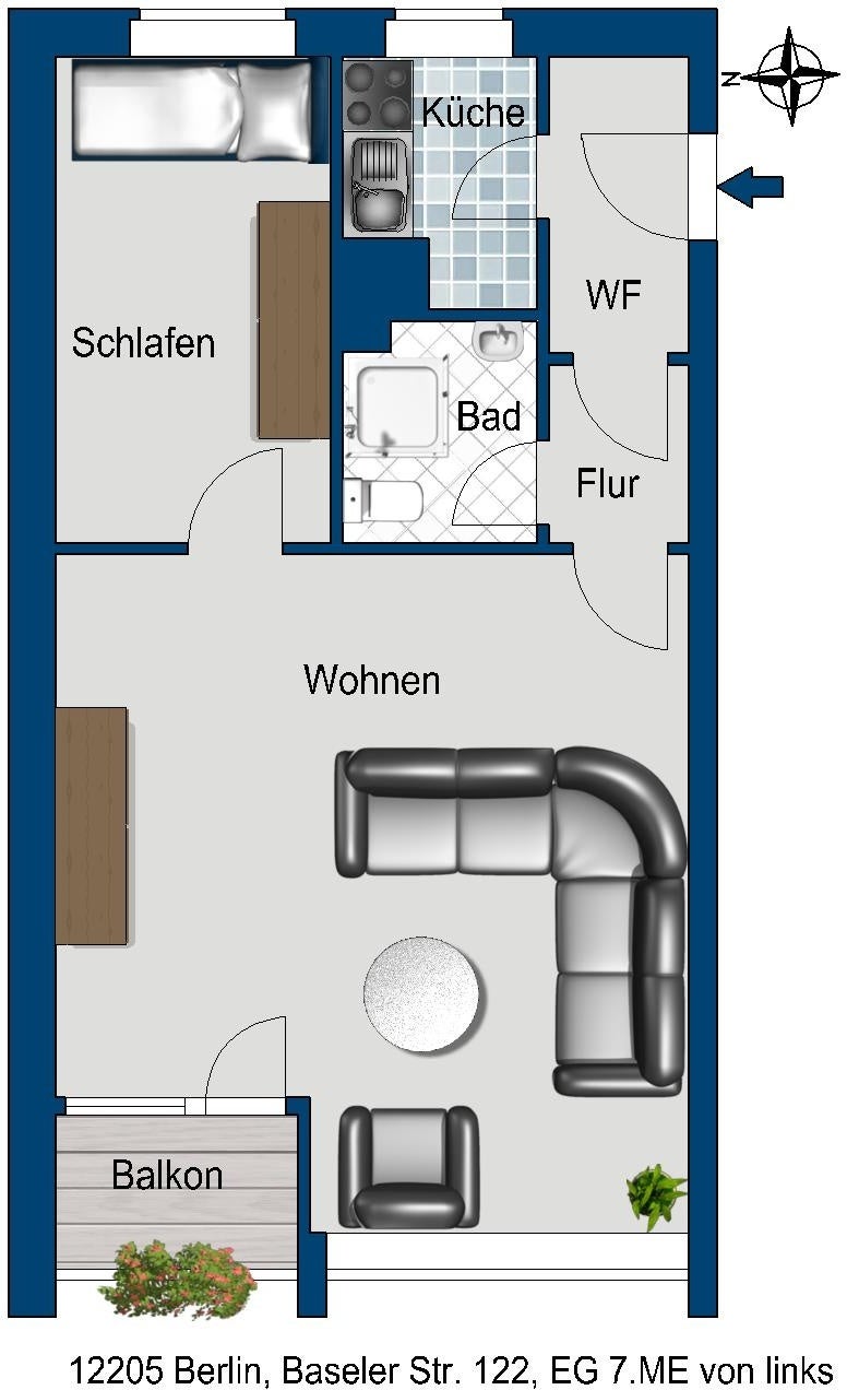 تصویر Wohnung bei Deutsche Wohnen · Baseler Str. 122, 12205 Berlin