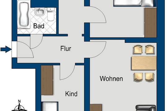 تصویر Wohnung bei Deutsche Wohnen · Helmholtzstr. 28, 12459 Berlin