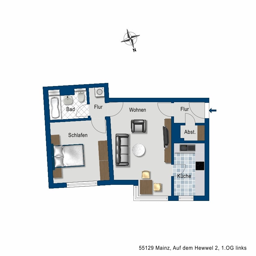 Moderne 2-Zimmer-Wohnung mit optimaler Raumaufteilung - Foto 2