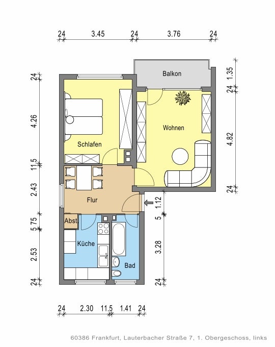 Sanierte 2 Zimmerwohnung mit Balkon - Photo 2
