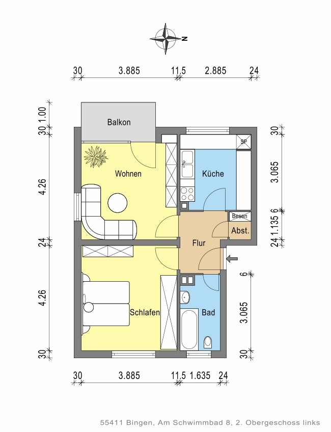 Gemütliches Zuhause mit Balkon und Tageslichtbad - Photo 5
