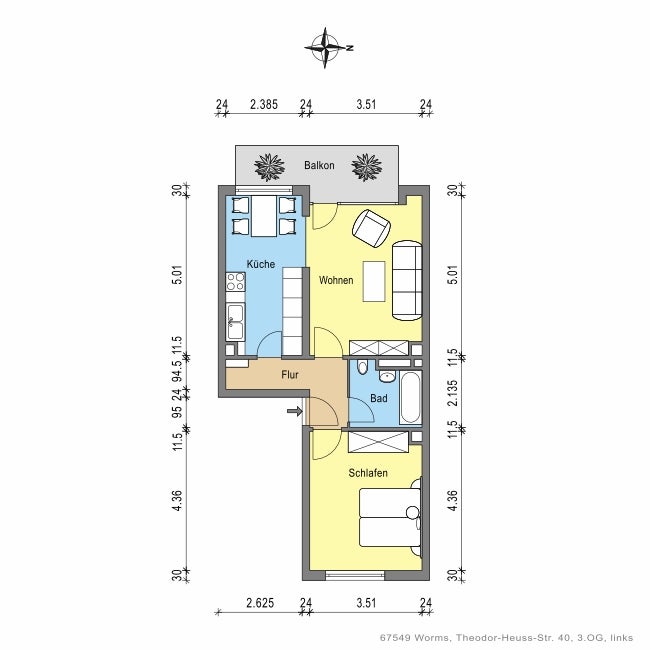 Erstbezug nach Sanierung! Schöne 2-Zimmer-Wohnung. - Photo 3