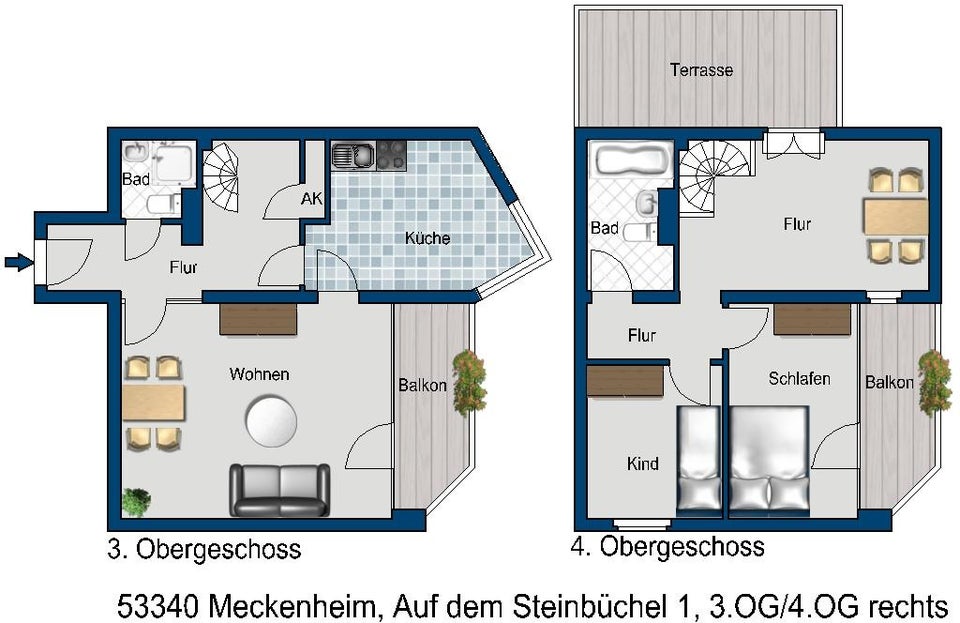 Platz für die Familie: 3-Zimmer-Maisonette- Wohnung - Foto 3
