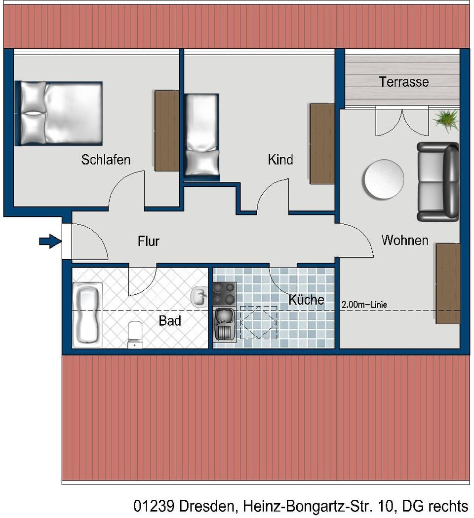 Schöne 3 Zimmer Wohnung in ruhiger Lage sucht neue Mieter! - Foto 2