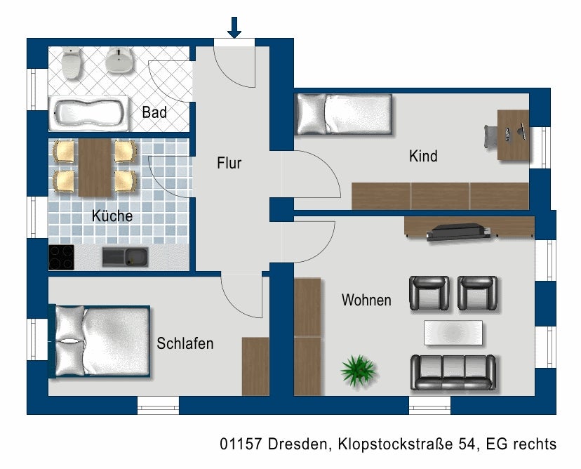 Herrliche 3-Raum-Wohnung in Dresden-Cotta - Bilder folgen! - Foto 2