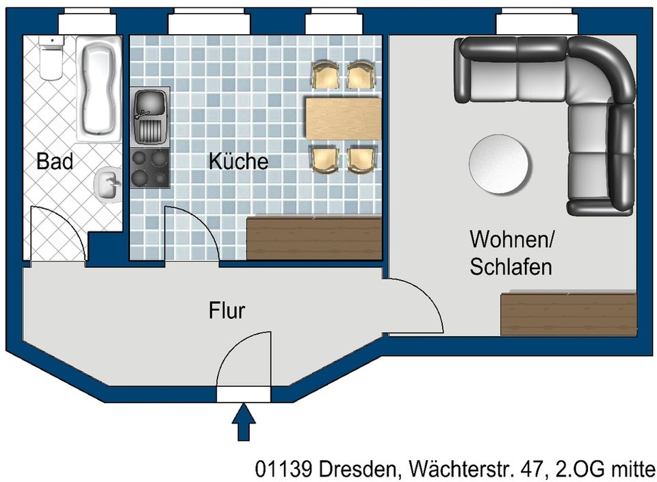 Achtung Mieter gesucht - geräumige 1 Zimmer Wohnung - Foto 3