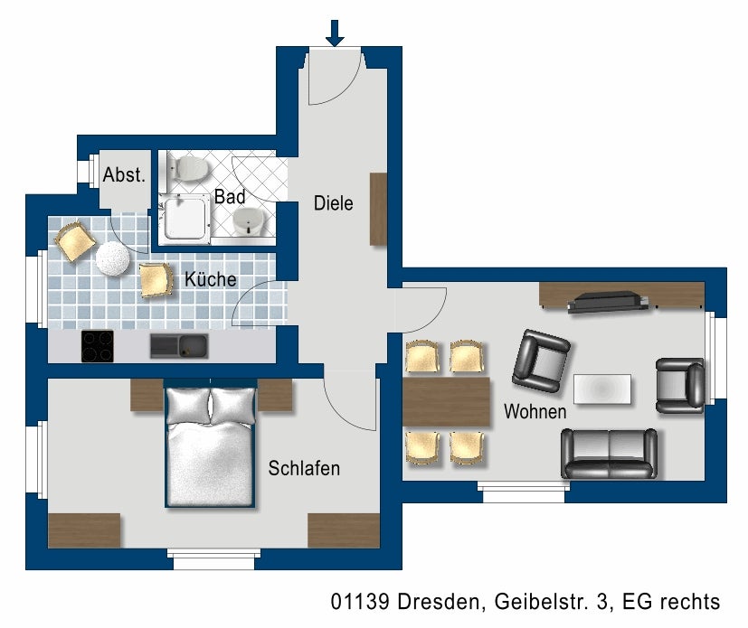 2 Raum Wohnung in guter Lage sucht neue Mieter - Foto 2