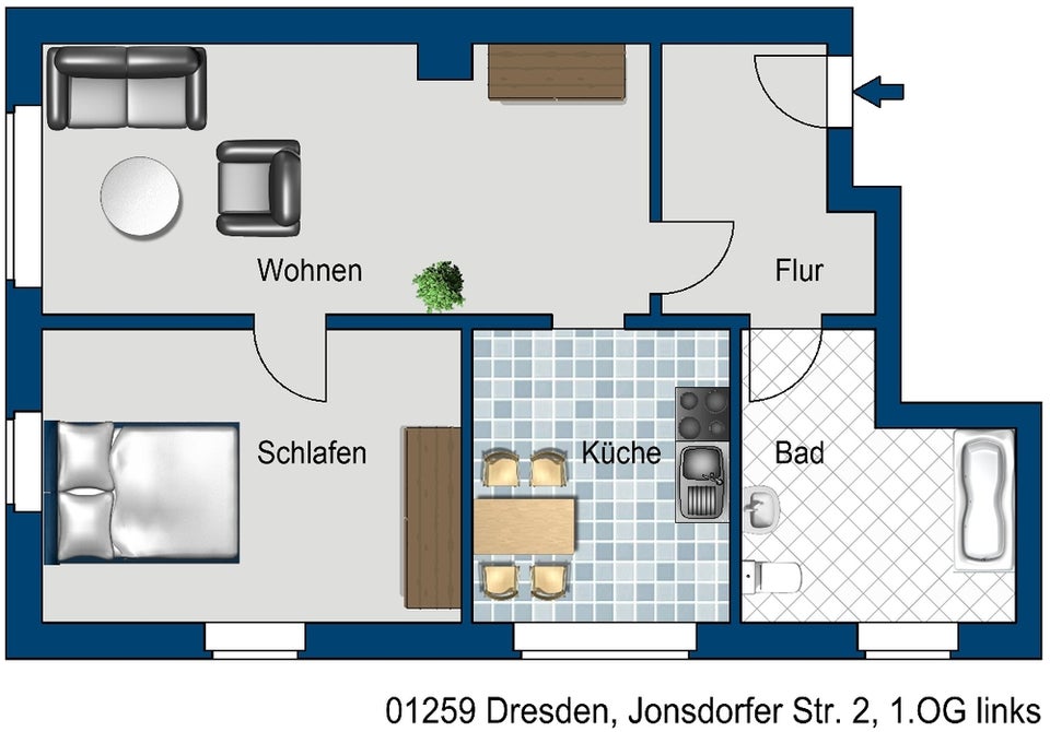 Wir renovieren für Sie! Schicke 2-Raumwohnung im Hinterhaus sucht neue Mieter*innen! - Foto 3
