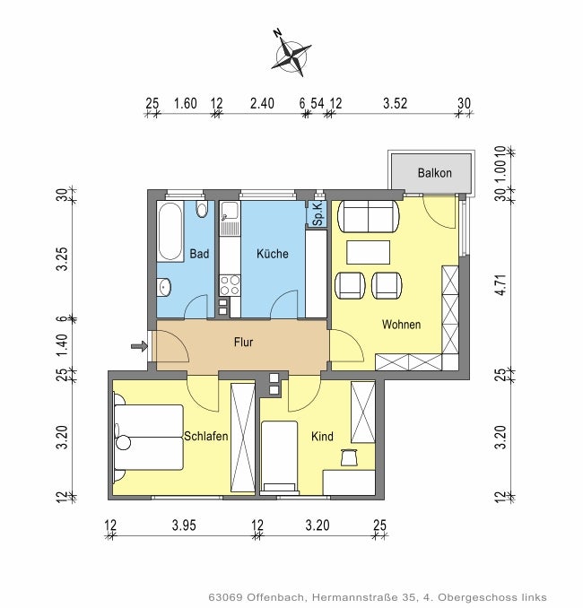 Zentrale 3-Zimmerwohnung - Foto 2