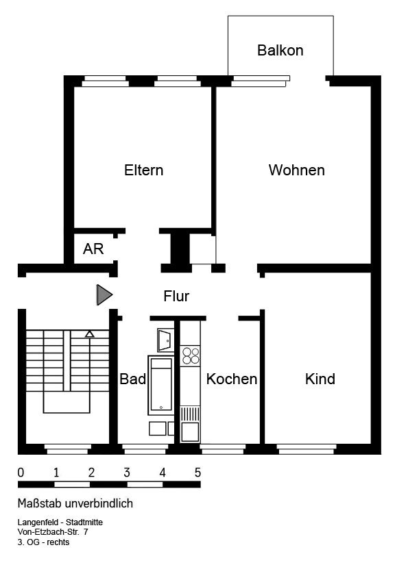 Frisch sanierte 3-Zimmer-Wohnung mit Sonnenbalkon in Langenfeld - Foto 4