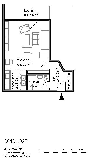 1-Zimmer-Wohnung mit Balkon Nähe Mittellandkanal ab sofort - Foto 5
