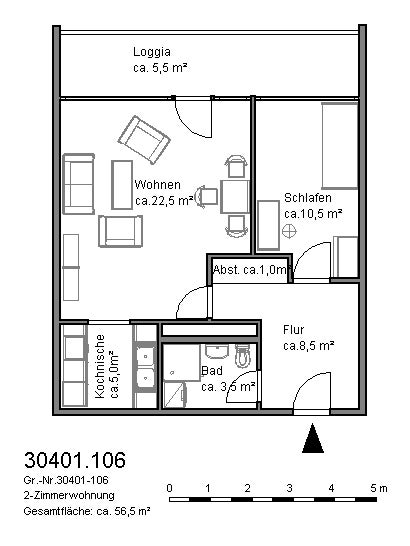 *Nähe Mittellandkanal: Frisch modernisierte 2-Zimmer-Wohnung in Hannover-List* - Foto 2