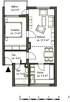 Hier will ich wohnen: modermisierte 2- Zimmerwohnung im Sahlkamp - Foto 3