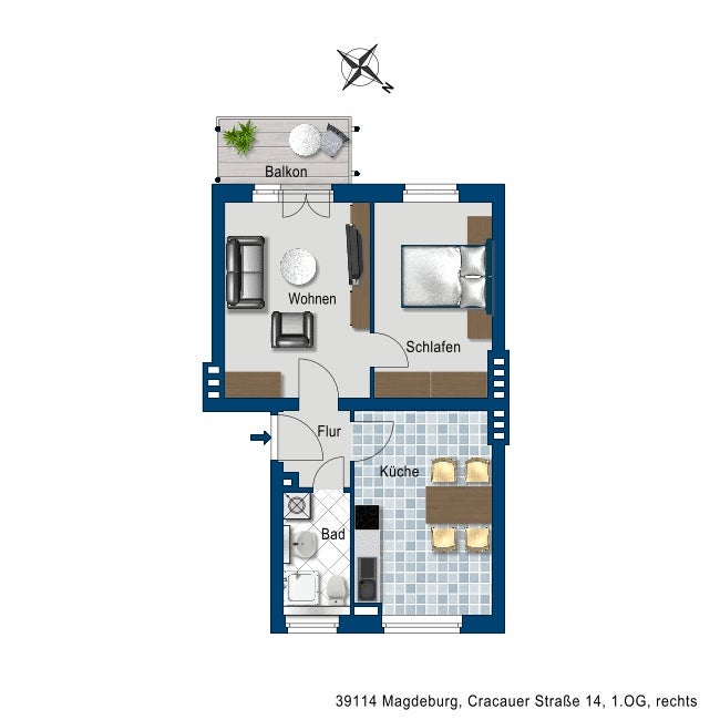 Gepflegte 2-Zimmer-Wohnung sucht neuen Mieter! - Foto 4