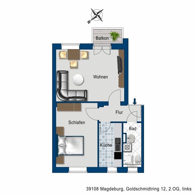 Gemütliche 2 Zimmer Wohnung! - Foto 2