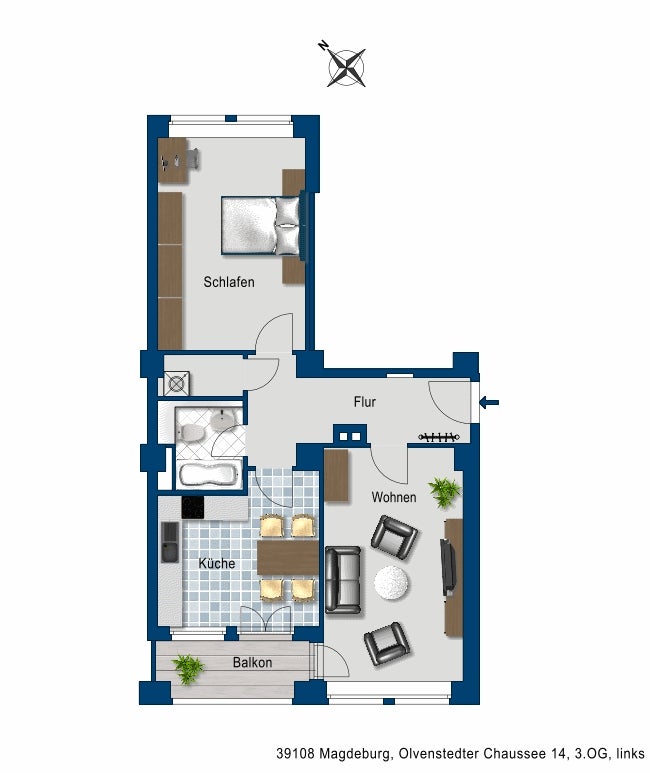 2-Zimmer-Wohnung mit EBK zu vermieten! - Photo 2