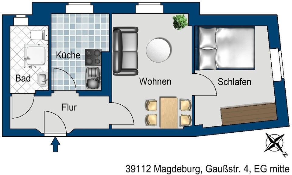 gemütliche, kleine 2-Zimmer Wohnung - Foto 3